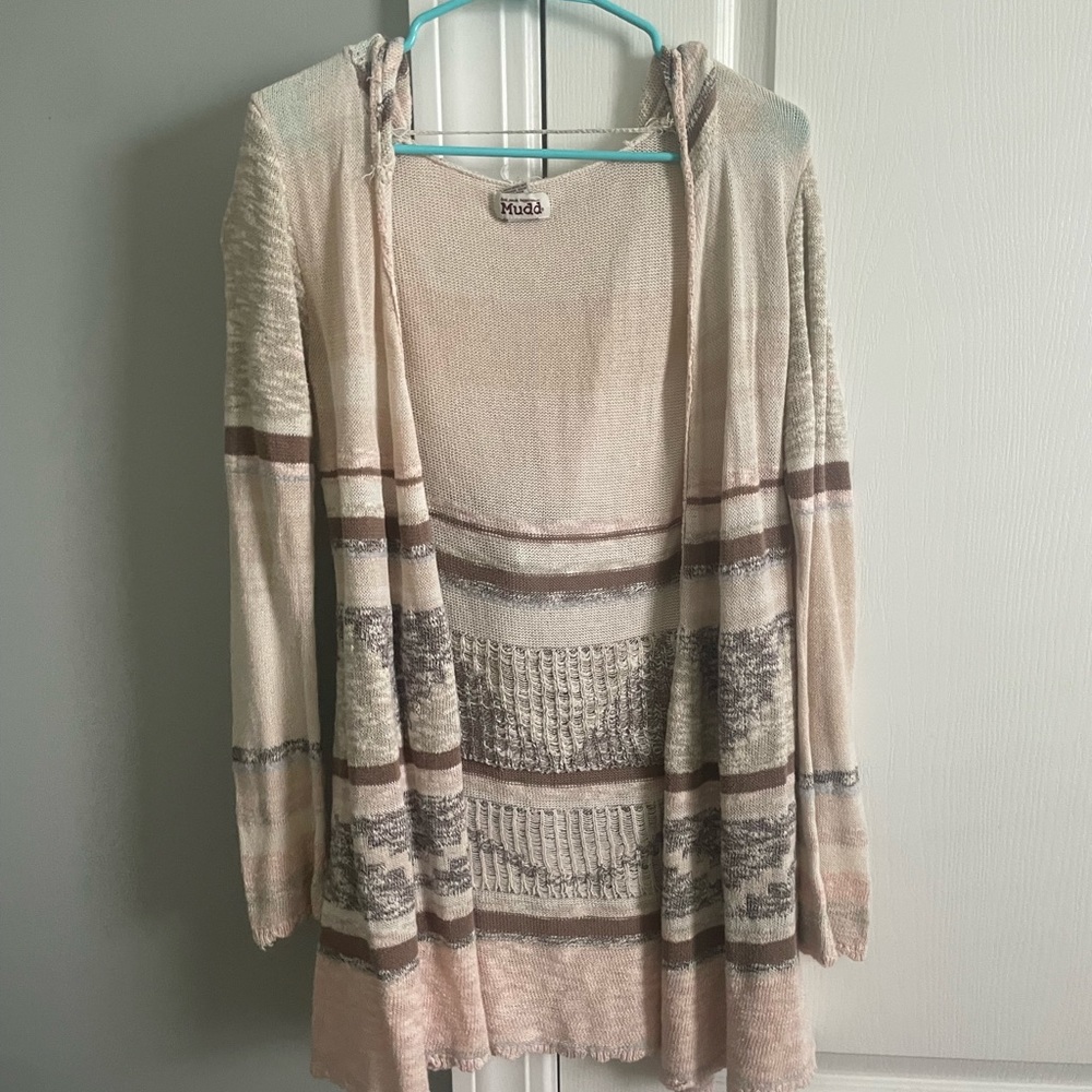 Cardigan with hood